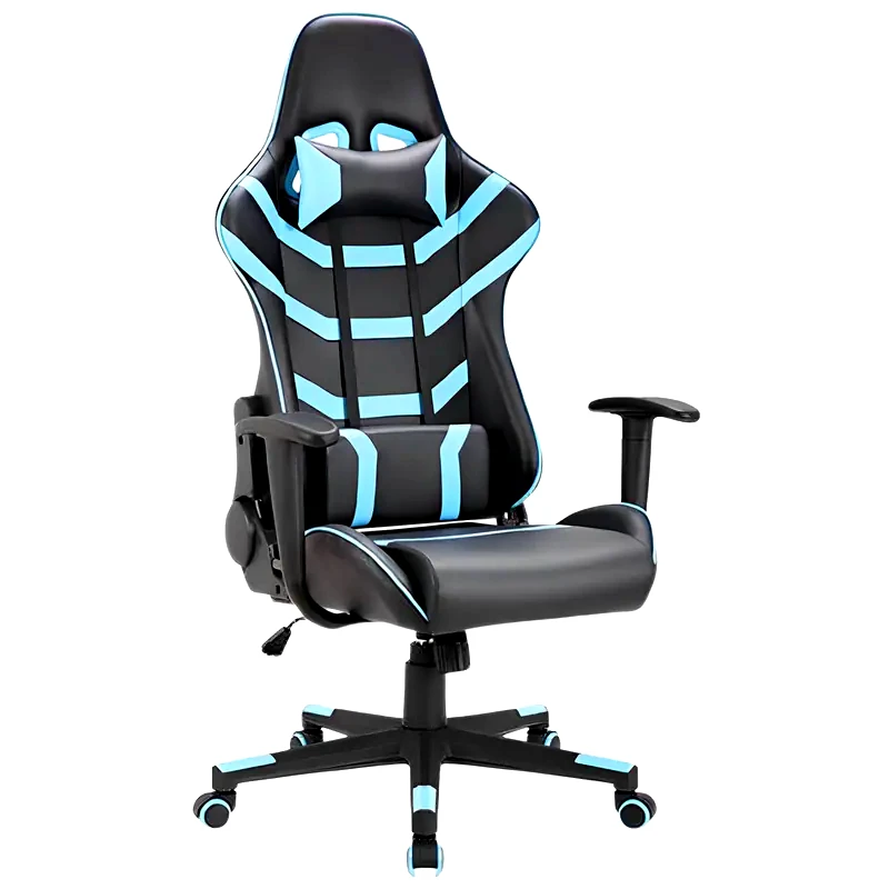 WOODWELL Καρέκλα Gaming Γραφείου Woodwell BF9050 από Τεχνητό Δέρμα - Μπλε