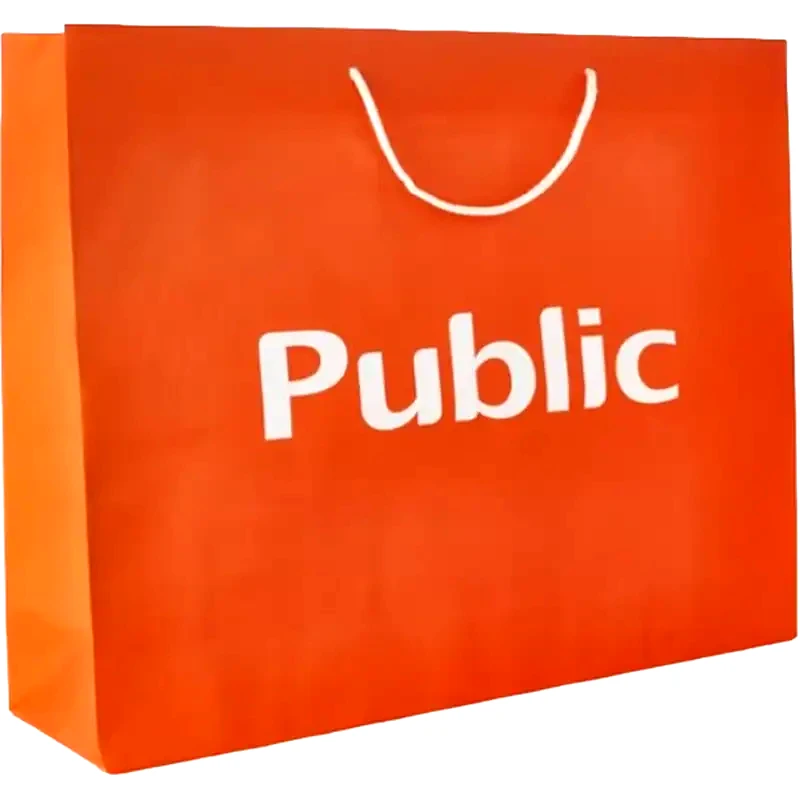 PUBLIC Public Χάρτινη Τσάντα Μεγάλη - 54x14x42 cm