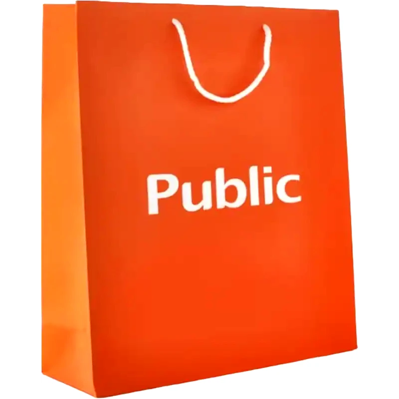 PUBLIC Public Χάρτινη Τσάντα Μεσαία - 35.5x12x40 cm