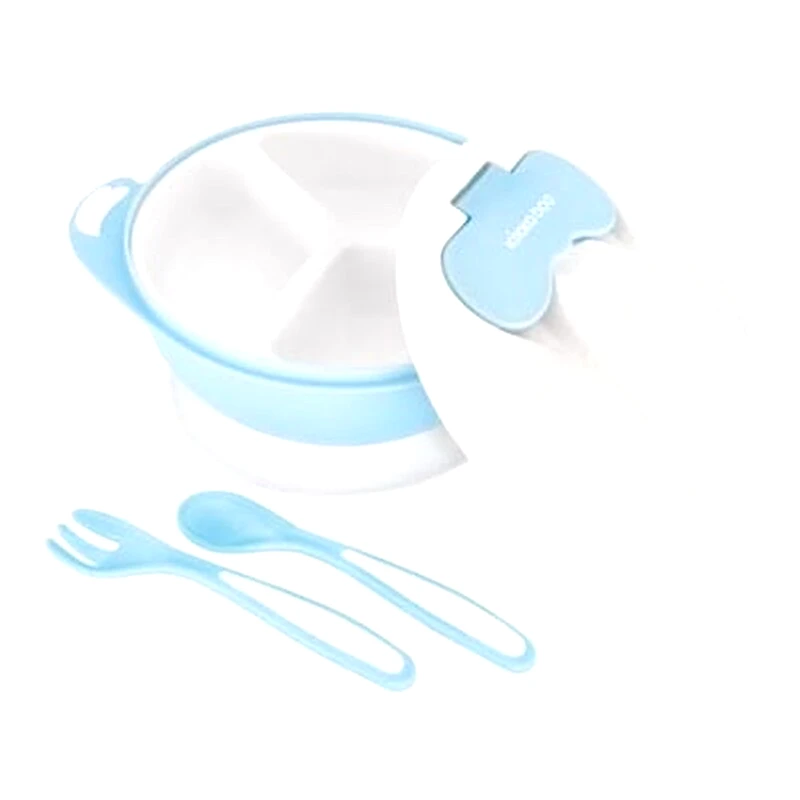 KIKKABOO Παιδικό Σετ Φαγητού Bowl 4in1 Blue Kikkaboo