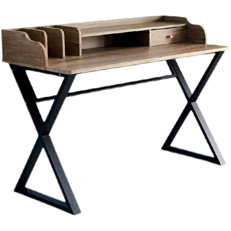 NEXTDECO Γραφείο Μελέτης Nextdeco από MDF 91x120cm - Φυσικό/Μαύρο