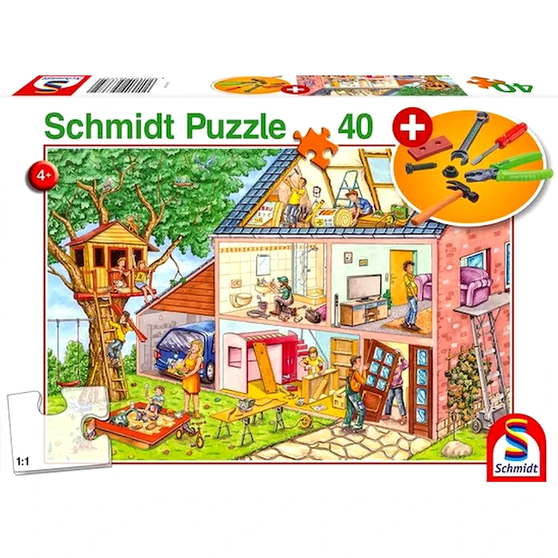 SCHMIDT SPIELE Παζλ Schmidt Spiele 56375 Busy Workmen (40 Κομμάτια)