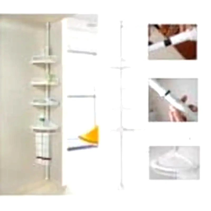 OEM Ραφιέρα Μπάνιου Γωνιακή Με 4 Ράφια Multi Corner Shelf Sq-1908