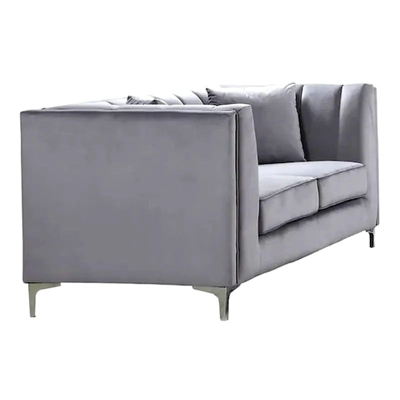 WOODWELL Διθέσιος Καναπές Woodwell Parson Ε9636.22 159x87cm - Ανοιχτό Γκρι