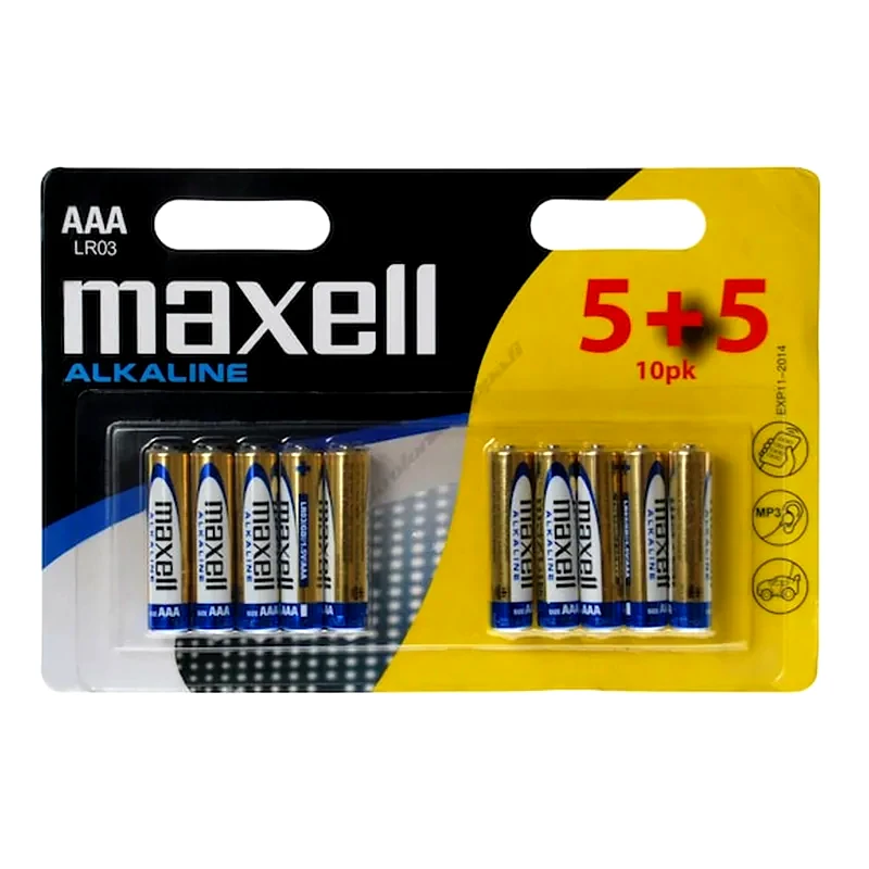 MAXELL Maxell Αλκαλικές Μπαταρίες LR03 AAA 1.5V 10τμχ