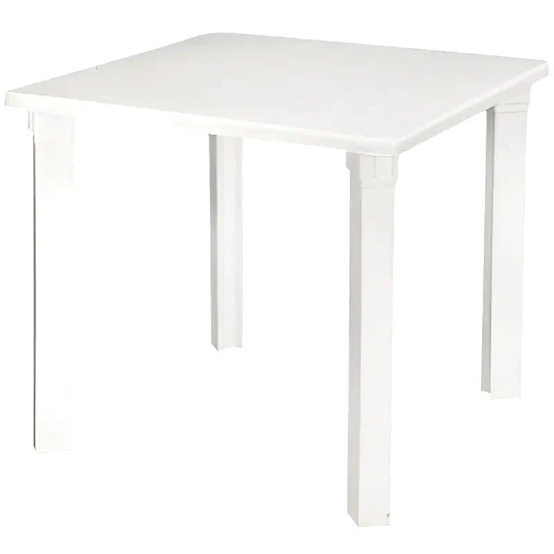 WOODWELL Τραπέζι Εξωτερικού Χώρου Woodwell από Πλαστικό 80x80x72 cm - Λευκό