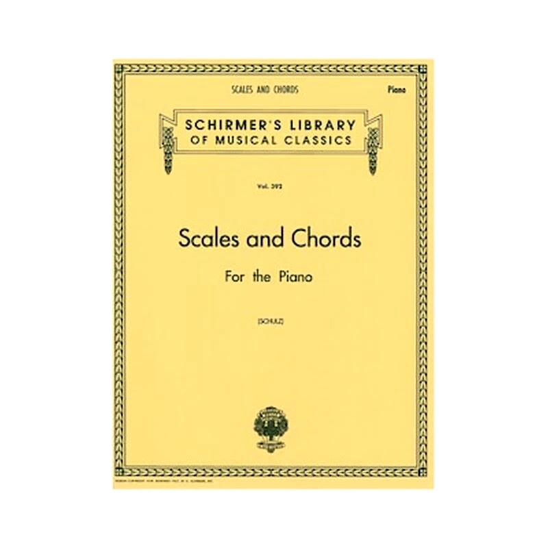 G. SCHIRMER G. Schirmer Scales And Chords For The Piano Βιβλίο Για Πιάνο