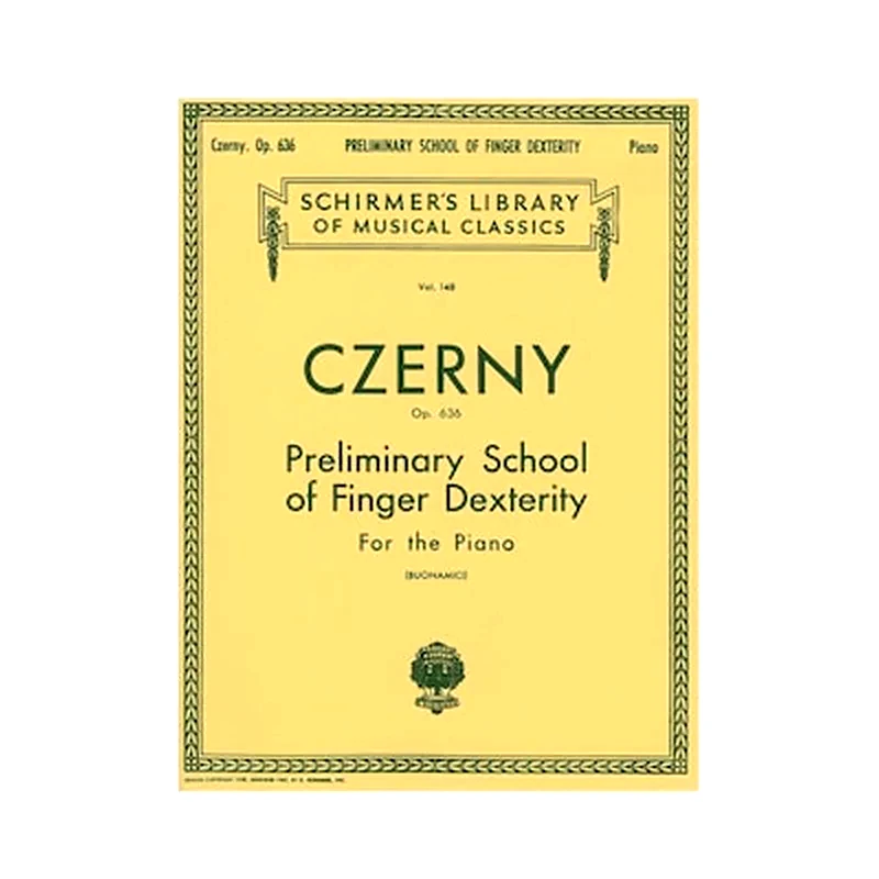 G. SCHIRMER G. Schirmer Czerny - Preliminary School Of Finger Dexterity Vol. 148, Op.636 Βιβλίο Για Πιάνο