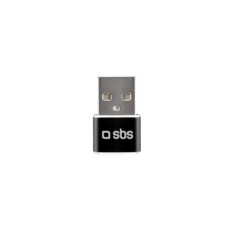 SBS Αντάπτορας SBS USB-A male σε USB-C Female Μαύρο
