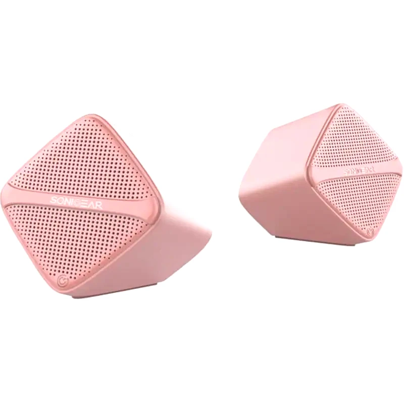 SONIC GEAR Ηχεία 2.0 Sonic Gear Cube 6W - Ροζ