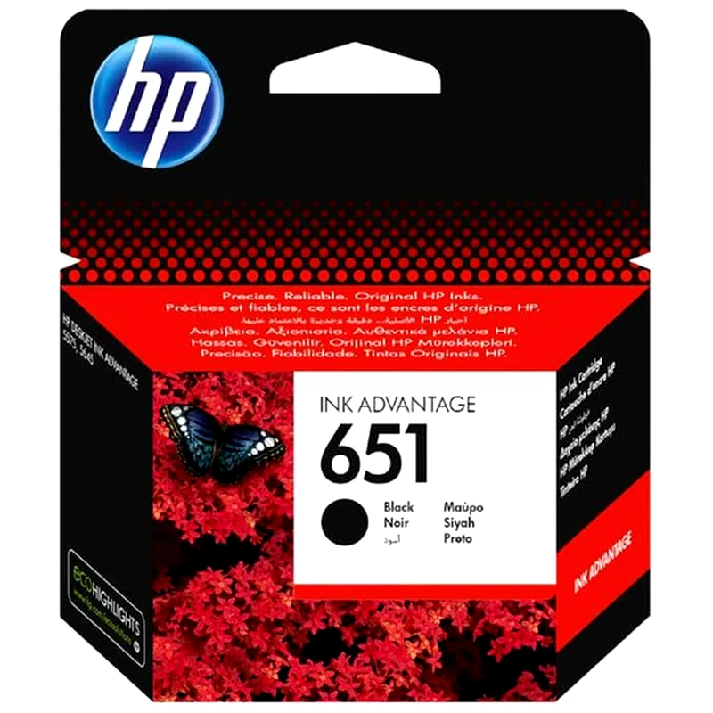 HP 651 Μαύρο Μελάνι Εκτυπωτή C2P10AE