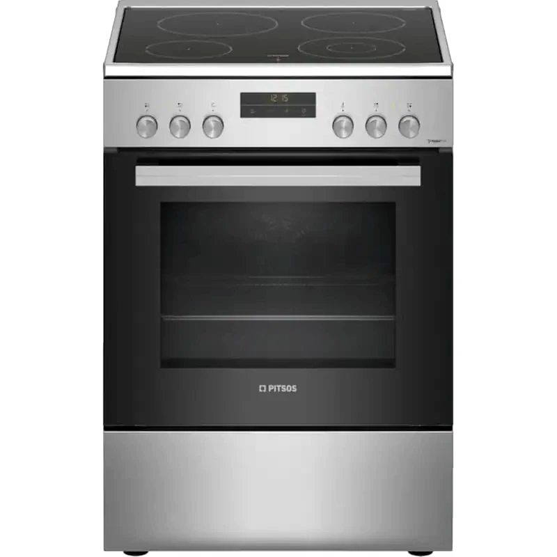 PITSOS PITSOS PHNA39250 66 Lt Inox Ηλεκτρική Κουζίνα Κεραμική