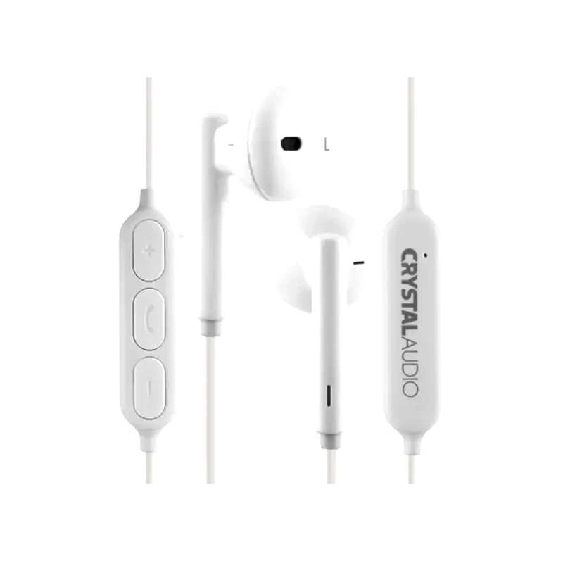 CRYSTAL AUDIO Ακουστικά Bluetooth Crystal Audio BIE-02 - Λευκά