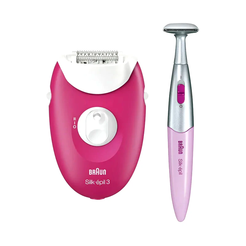 BRAUN Σετ Αποτρίχωσης BRAUN Epilator SILK EPIL 3 SE3-420 Μωβ