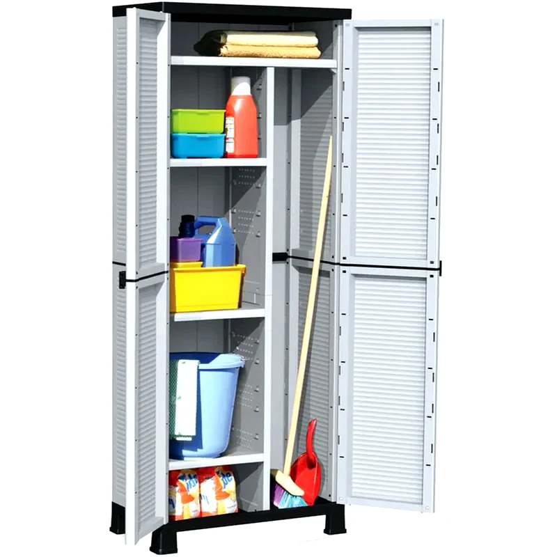 BORMANN Ντουλαπα Bormann Bpc7000 Δίφυλλη Πλαστικη 68x38x171 cm - Λευκό