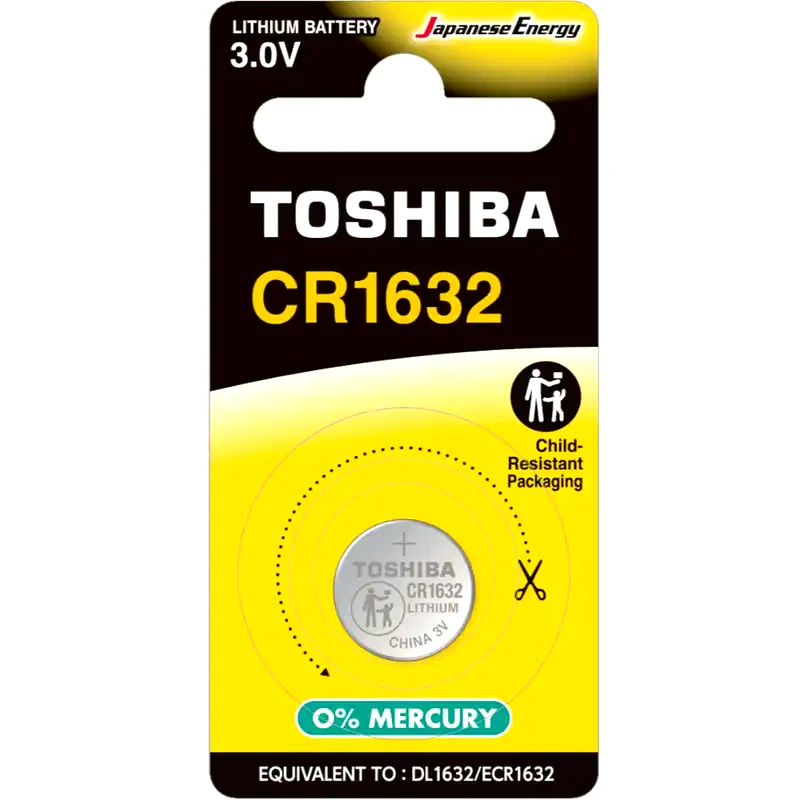 UNIVERSAL Buttoncell Μπαταρία Λιθίου Toshiba CR1632 3V 1τμχ