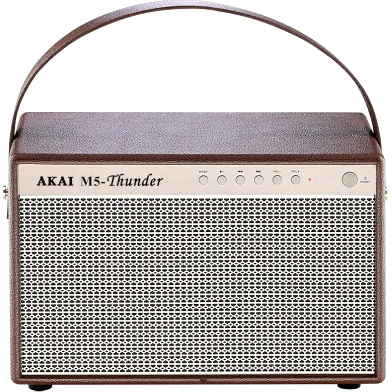 AKAI Akai M5-Thunder Φορητό Ηχείο 28W - Καφέ