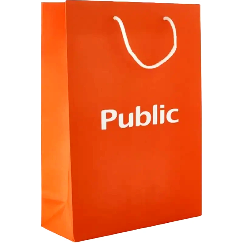 PUBLIC Public Χάρτινη Τσάντα Μικρή - 25x10x35 cm