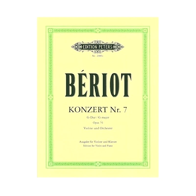 EDITION PETERS Edition Peters Beriot - Concerto No.7 In G Major, Op.76 Βιβλίο Για Πιάνο Και Βιολί