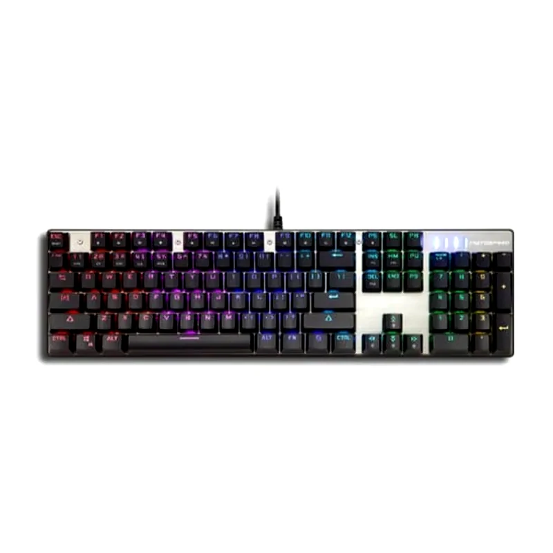 MOTOSPEED Motospeed Inflictor CK104 Gaming Μηχανικό Ενσύρματο Πληκτρολόγιο με Outemu Red διακόπτες και RGB φωτισμό Ασημί (GR)