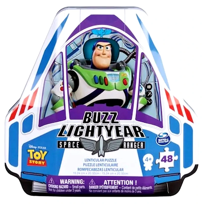 Spin Master Spin Master - Toy Story Buzz Lightyear Lenticular Puzzle In A Shaped Tin Packaging (20108499)