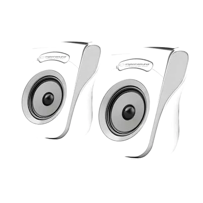 Ηχεία 2.0 Esperanza Flamenco Ep140we 6W - White/Grey