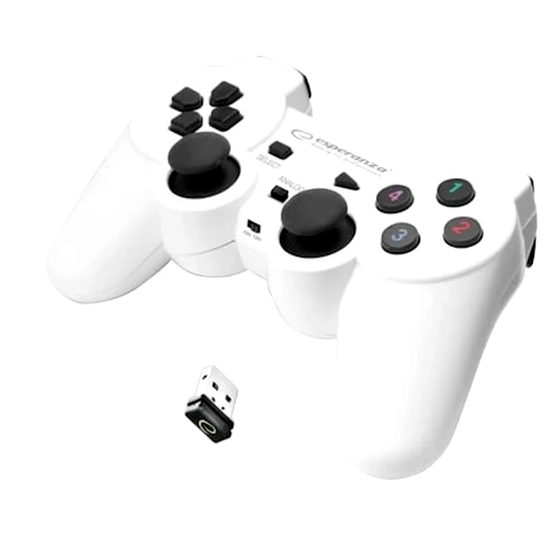 ESPERANZA Esperanza Gladitor Egg108w Gamepad Ασύρματο για PC PS3 - Λευκό