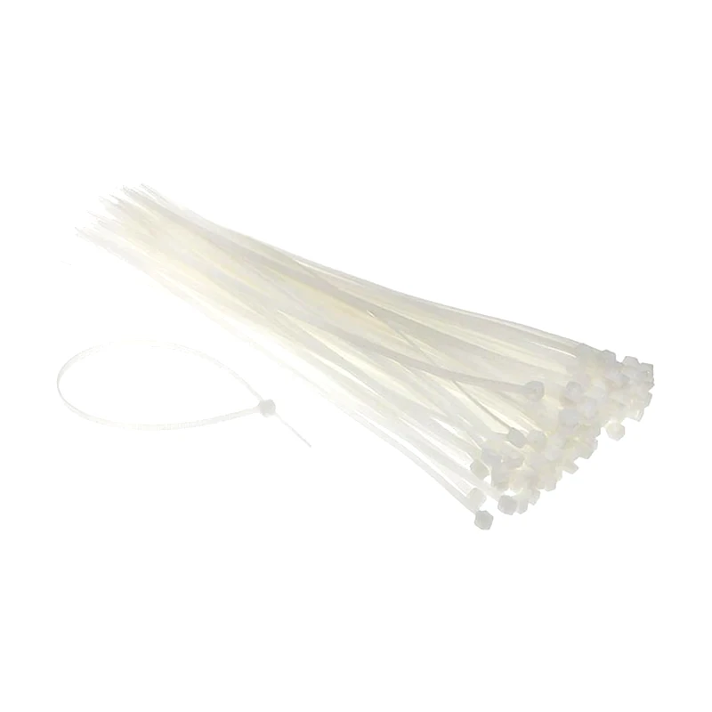 POWERTECH Powertech Δεματικά Καλωδίων Ties-006, 200x7.6mm, Διάφανα, 100τμχ