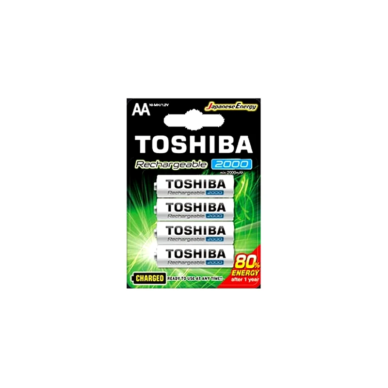 TOSHIBA Επαναφορτιζόμενες Μπαταρίες Toshiba AA 2000mAh BP4