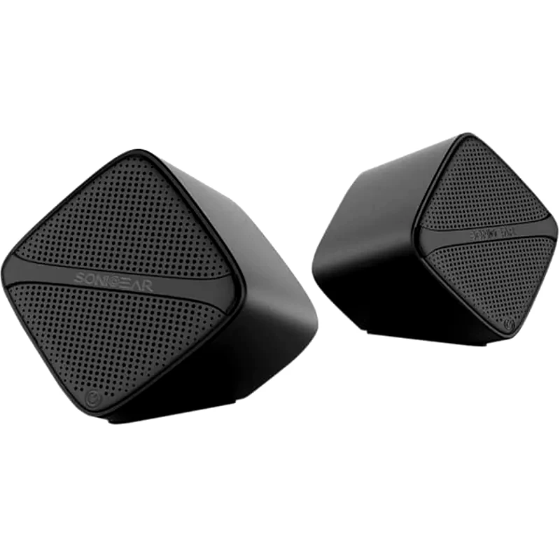 SONIC GEAR Ηχεία 2.0 Sonic Gear Cube 6W - Μαύρο