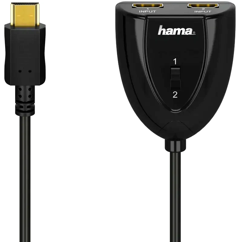 HAMA HDMI Switch HAMA 122224 2 Εισόδων 1 Εξόδου