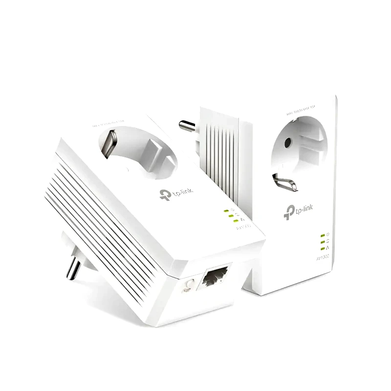 TP-LINK TP-LINK TL-PA7017P AV1000 Powerline Διπλό Kit Ενσύρματη Σύνδεση Passthrough Πρίζα με 1 Θύρα Ethernet