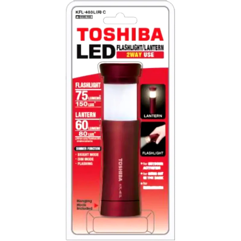 TOSHIBA Φακός TOSHIBA Led KFL-403L(R) - Κόκκινο