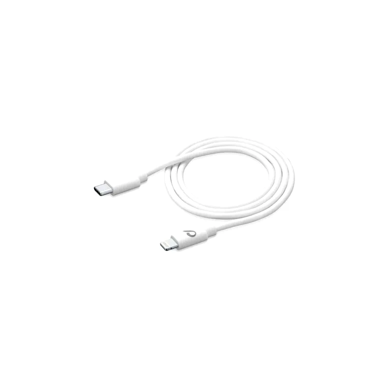 Καλώδιο δεδομένων Cellular Line Usb-C to Lightning 1.2m - White