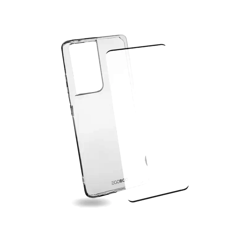 EGOBOO Θήκη Προστασία οθόνης Samsung Galaxy S21 Ultra - Egoboo Back Cover Case - Διάφανο