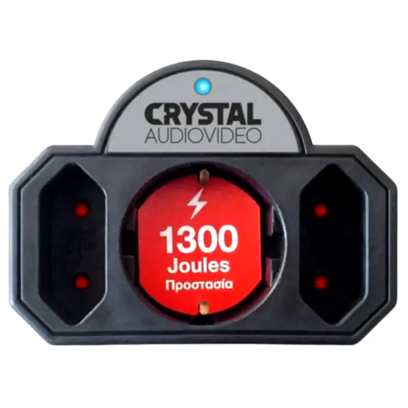 CRYSTAL AUDIO Ταφ Ασφαλείας Crystal Audio CP21 3 Θέσεων - Μαύρο
