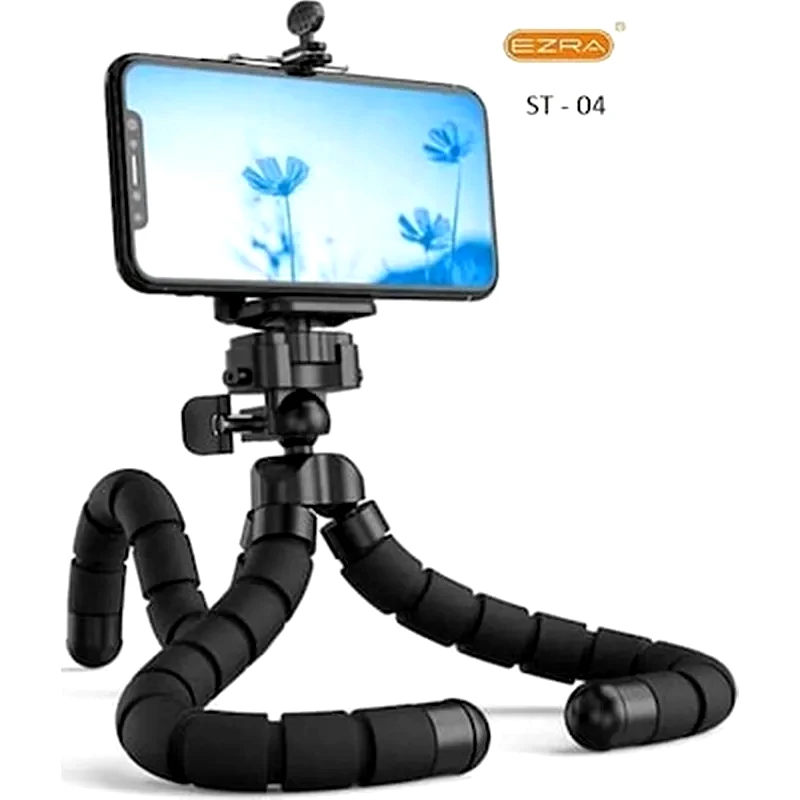OEM Ευλύγιστο Τρίποδο Κινητού Με Τηλεχειριζόμενο Κλείστρο Bluetooth St-04 Ezra