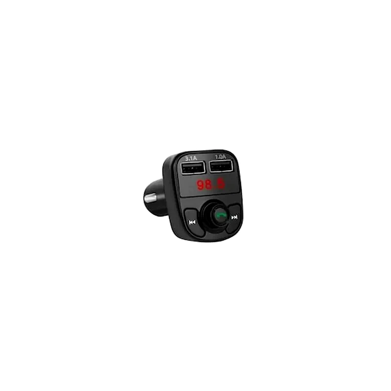ARIA TRADE Πομπός Αυτοκινήτου Fm Transmitter, Mp3 Player, Φορτιστής Για Smartphones Με Usb Σε Μαύρο Χρώμα