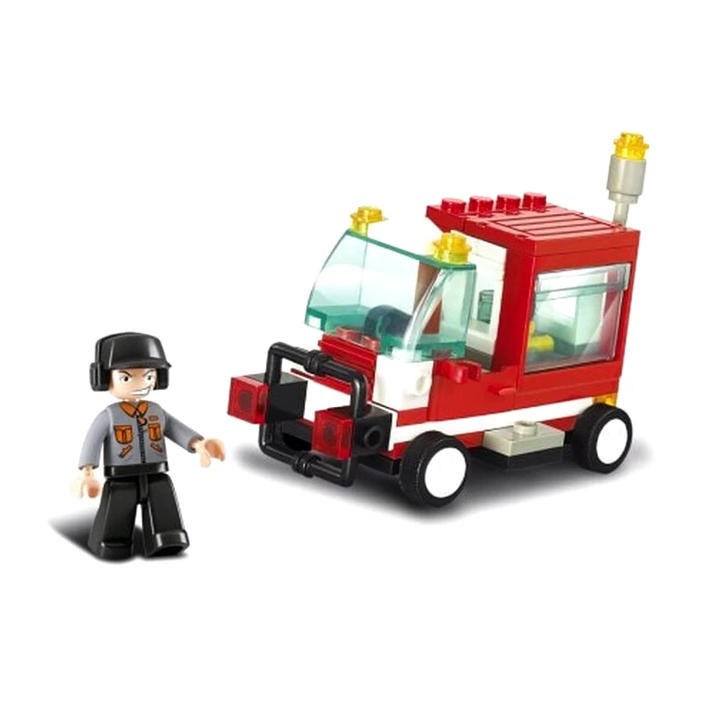 SLUBAN Sluban Τουβλάκια Town, Service Vehicle M38-b0180, 68τμχ