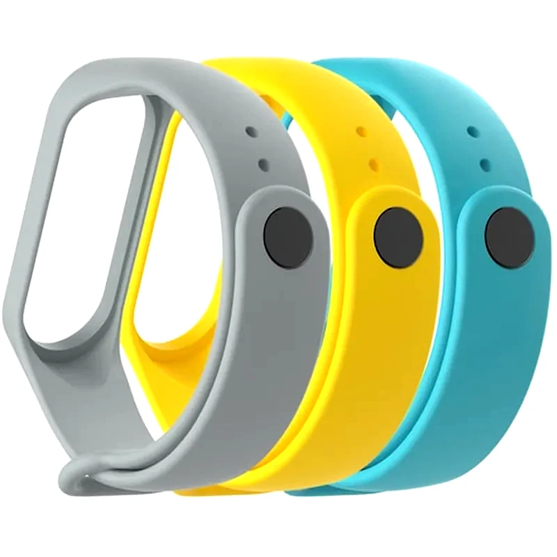 LILAK Λουράκια Lilak για Xiaomi Mi Band 3/4 3τμχ - Πολύχρωμο
