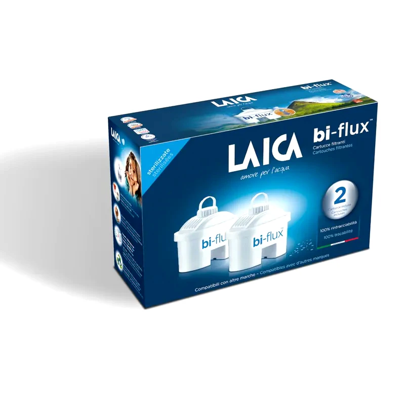 LAICA Ανταλλακτικό Φίλτρο για Κανάτα Laica Bi Flux Ρητίνη 2 Τμχ
