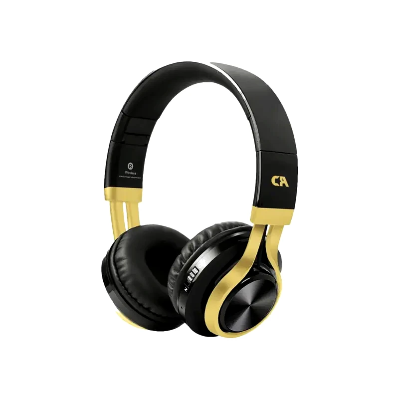 CRYSTAL AUDIO Crystal Audio BT-01 Ασύρματα Ακουστικά Κεφαλής - Μαύρο/Χρυσό