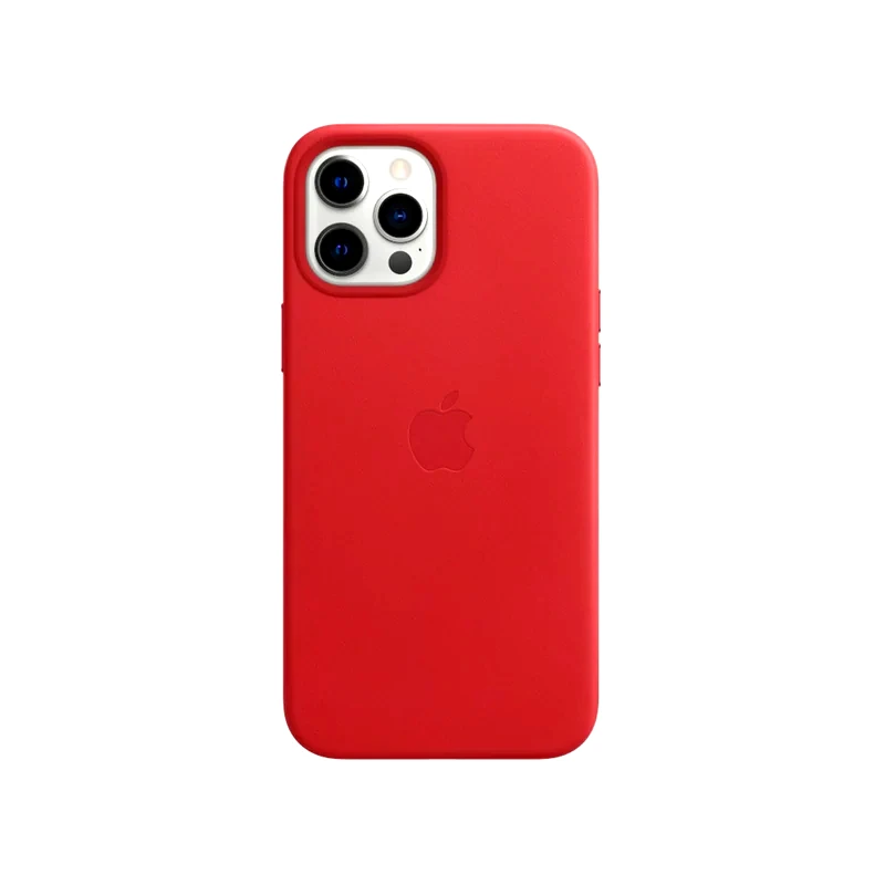 APPLE Θήκη Apple iPhone 12 Pro Max - Apple Leather Back Case με MagSafe - (PRODUCT) Red