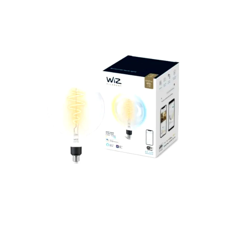 WiZ Έξυπνη Σφαιρική Λάμπα LED WiZ G200 E27 40W - Λευκό