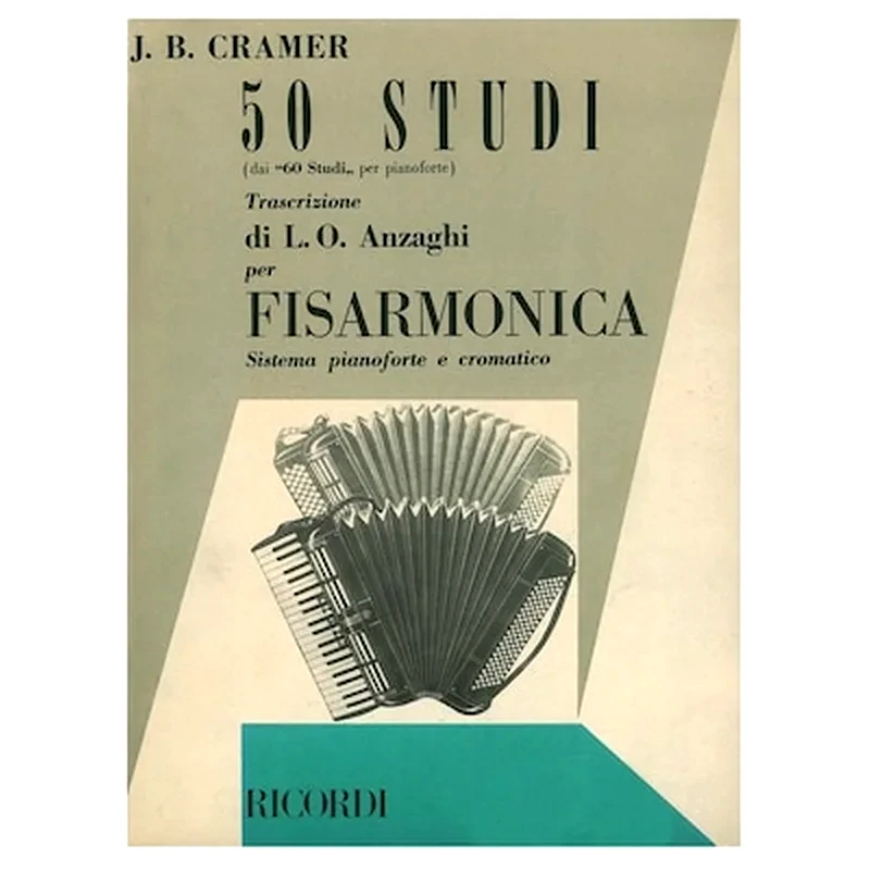 RICORDI Βιβλίο Για Ακορντεόν Ricordi J.b. Cramer - 50 Σπουδές Για Ακκορντεόν