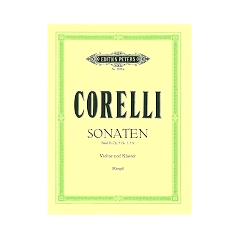 EDITION PETERS Corelli - Sonatas Vol.2, Op.5 Nr. 3,5,9