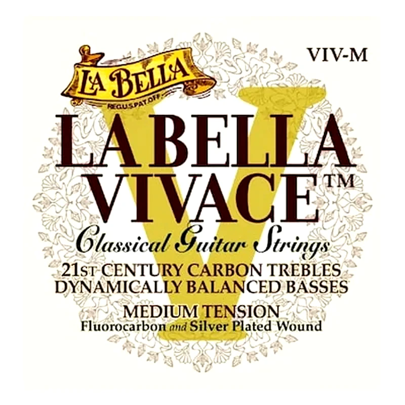 LA BELLA Σετ Χορδές Κλασσικής Κιθάρας La Bella Viv-m Vivace Medium Tension
