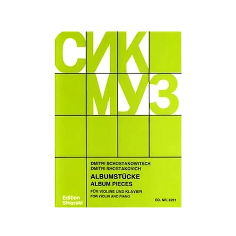 SIKORSKI Shostakovich - Album Pieces For Violin - Piano