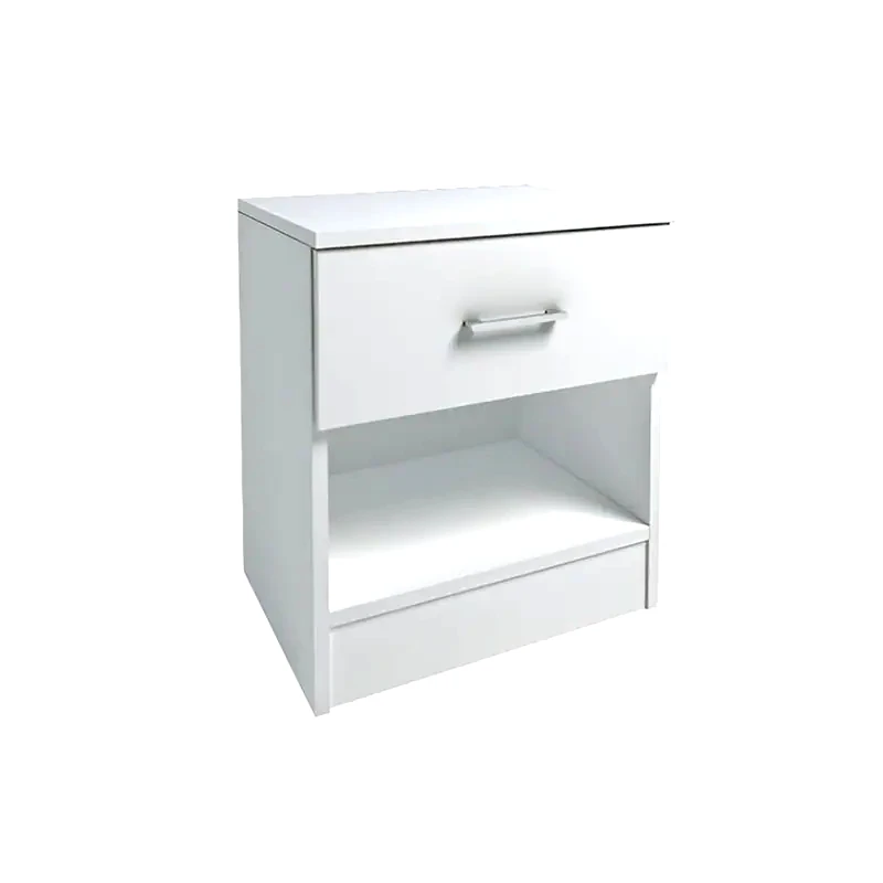 WOODWELL Κομοδίνο Woodwell Από Μελαμίνη 41x32x48 cm - Λευκό