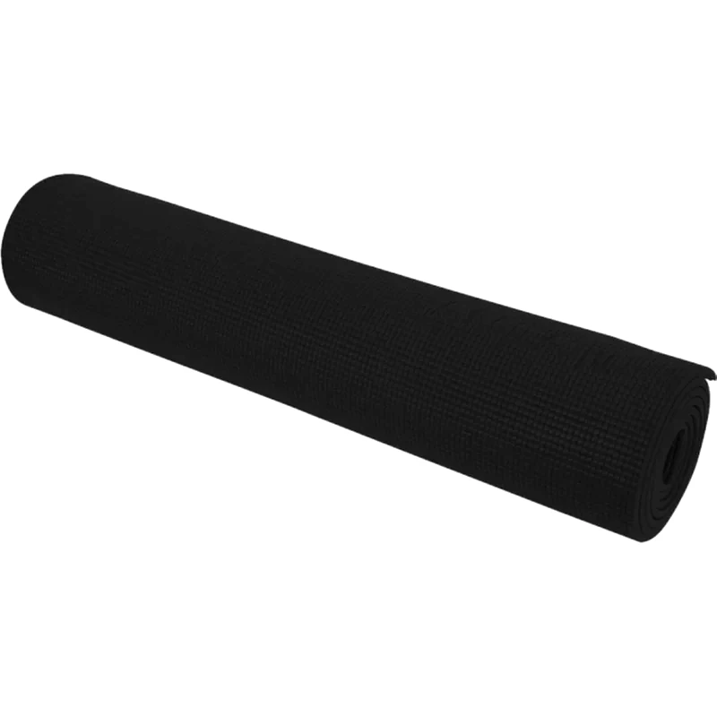 AMILA Στρώμα Γυμναστικής Amila Yoga Mat από PVC 173x61x0.6 cm - Μαύρο
